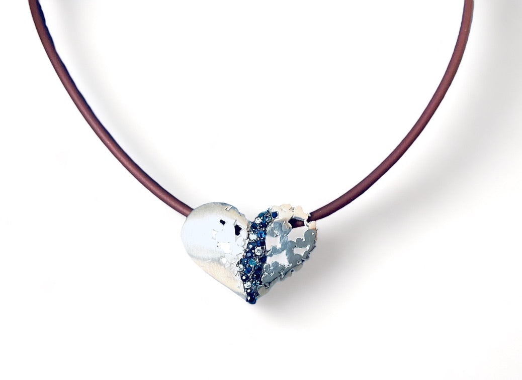 My Heart is In Israel-Lev Israel Heart Pendant