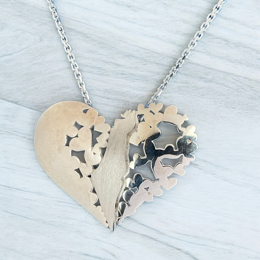 My Heart is In Israel-Lev Israel Heart Pendant