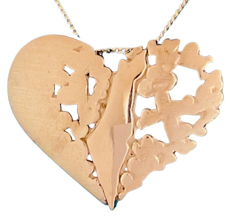 My Heart is In Israel-Lev Israel Heart Pendant