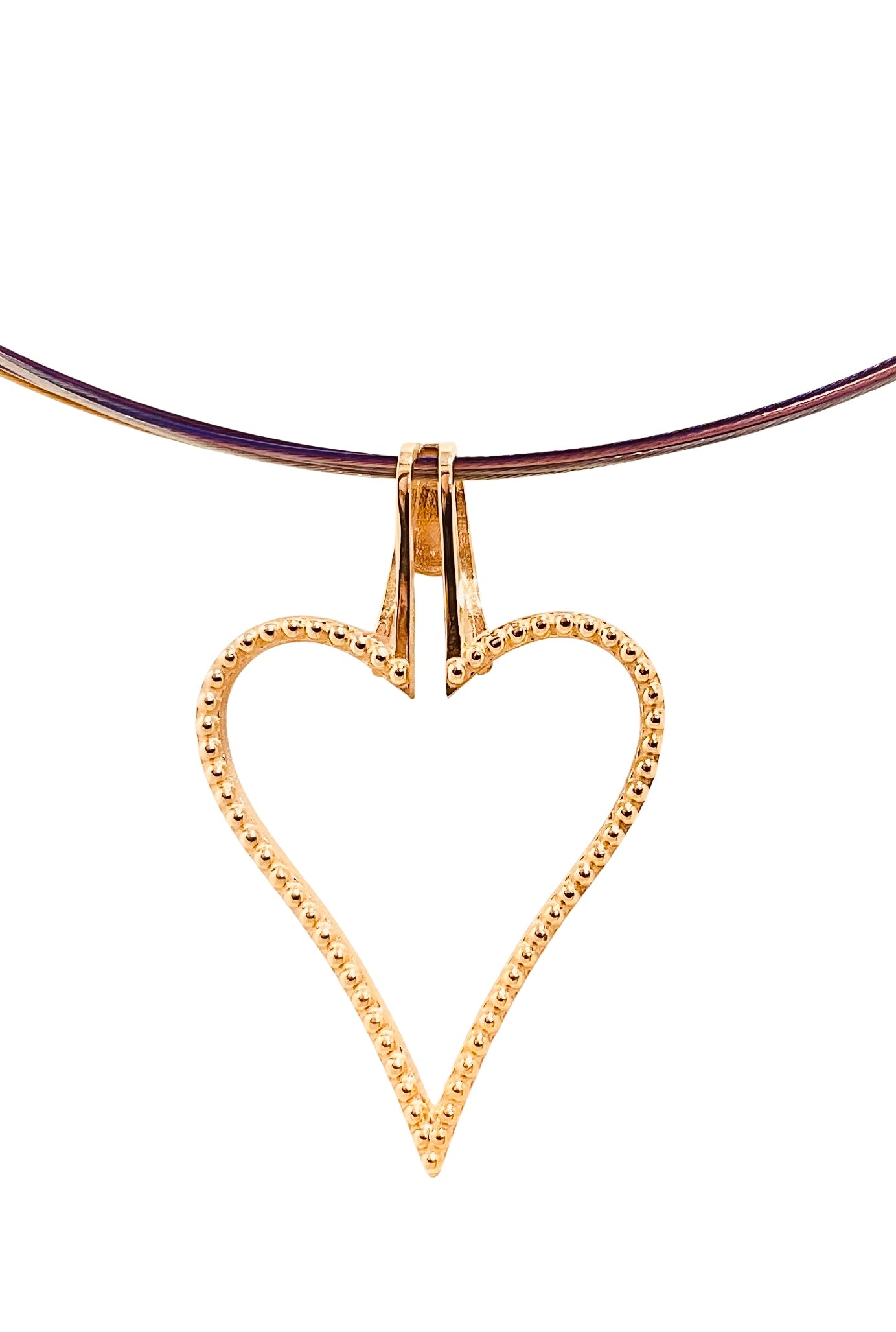 Heart Halo "Spread over Her a Shelter of Peace". 2 Piece Pendant, Halo