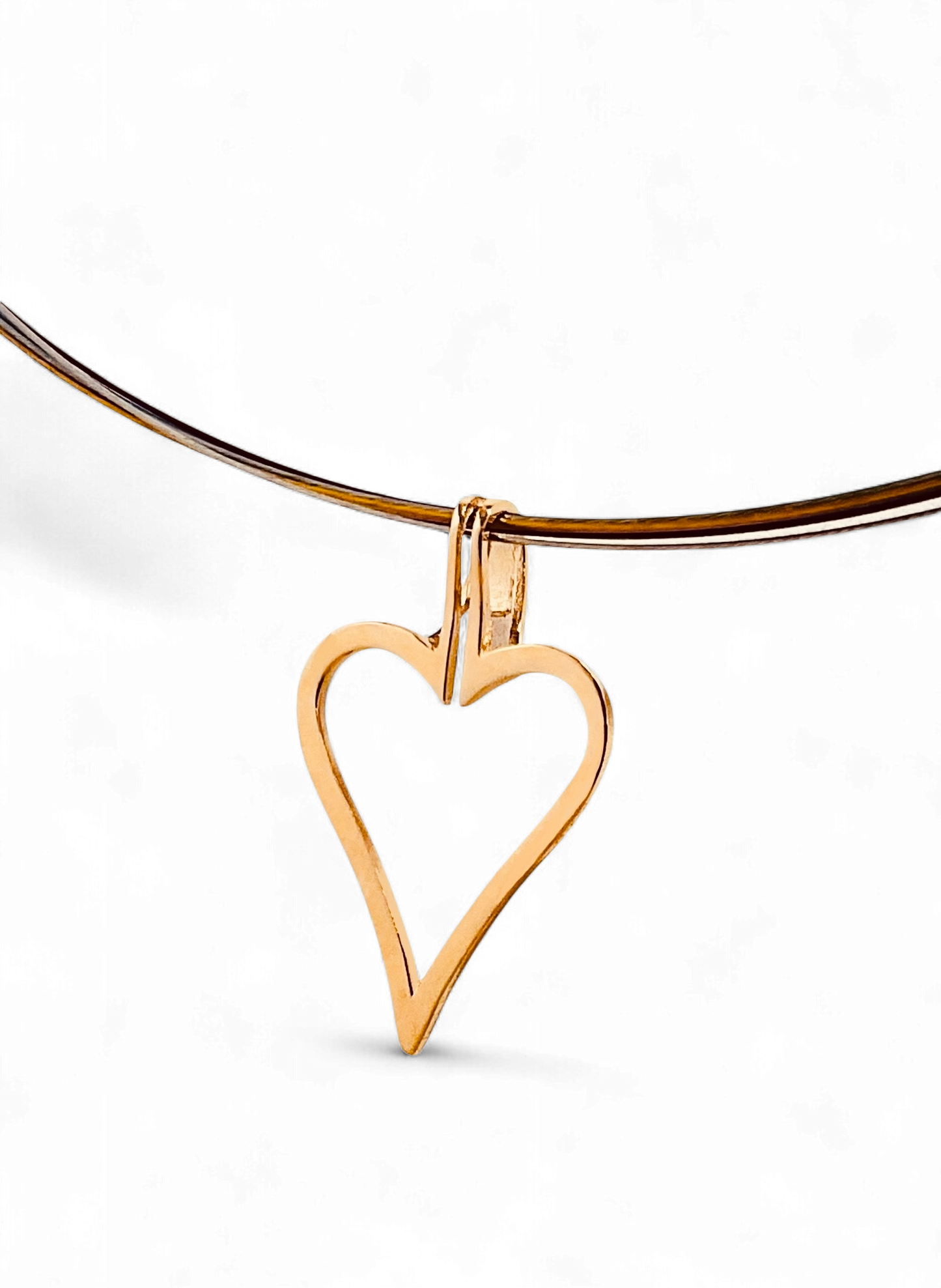 Heart Halo "Spread over Her a Shelter of Peace". 2 Piece Pendant, Halo