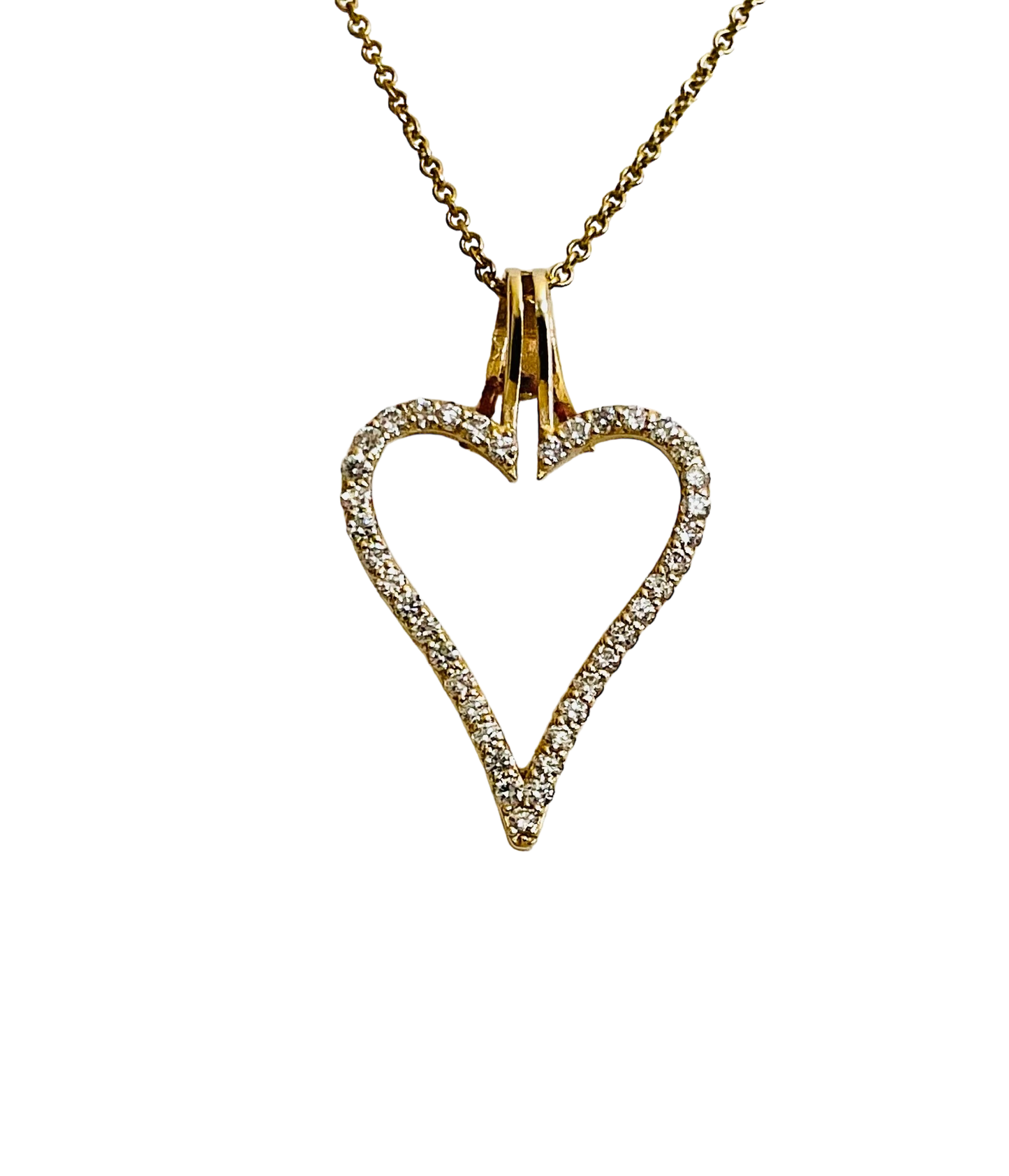 Heart Halo "Spread over Her a Shelter of Peace". 2 Piece Pendant, Halo