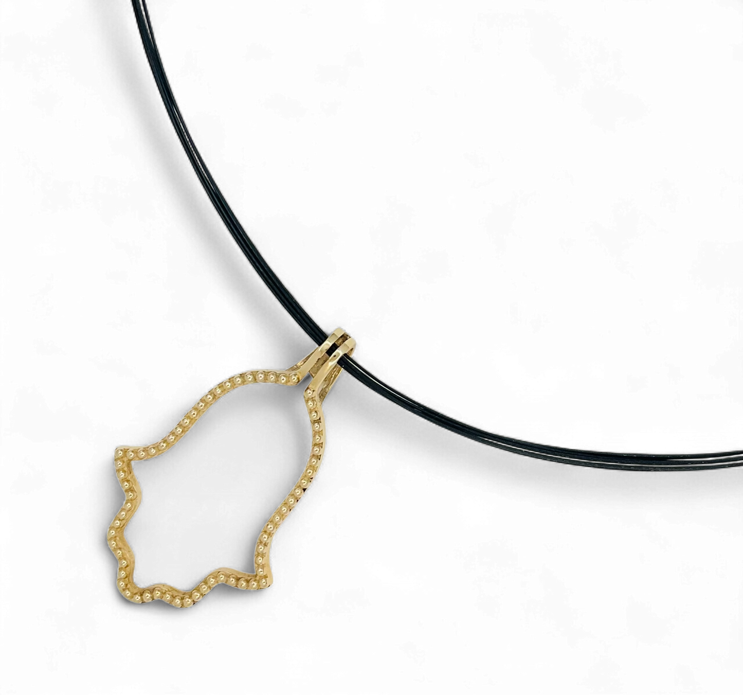 Hamsa Halo Protecting Israel. "Spread over Her a Shelter of Peace". 2 Piece Complete Pendant set, Hamsa and Israel are separate