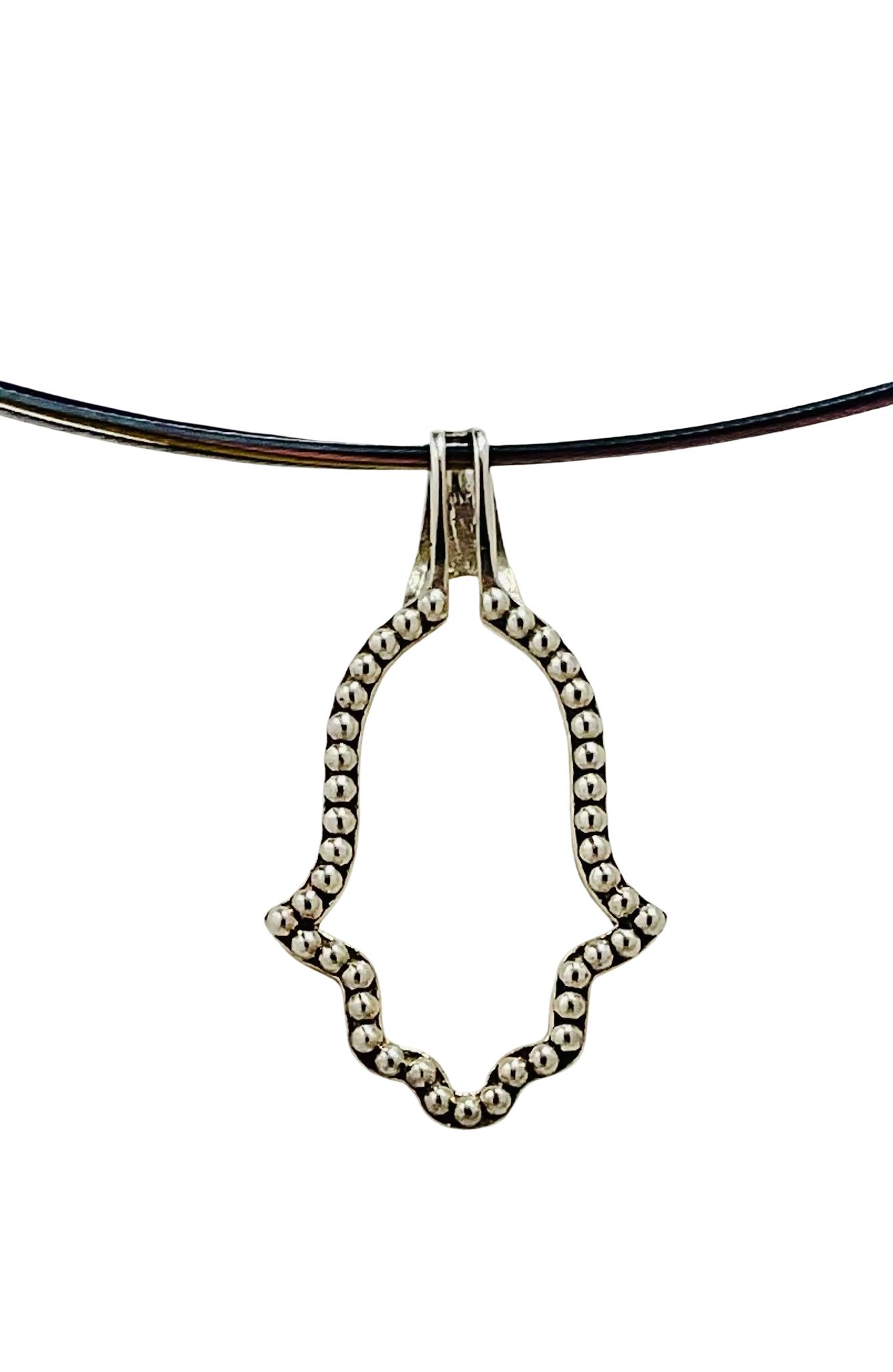 Hamsa Halo Protecting Israel. "Spread over Her a Shelter of Peace". 2 Piece Complete Pendant set, Hamsa and Israel are separate