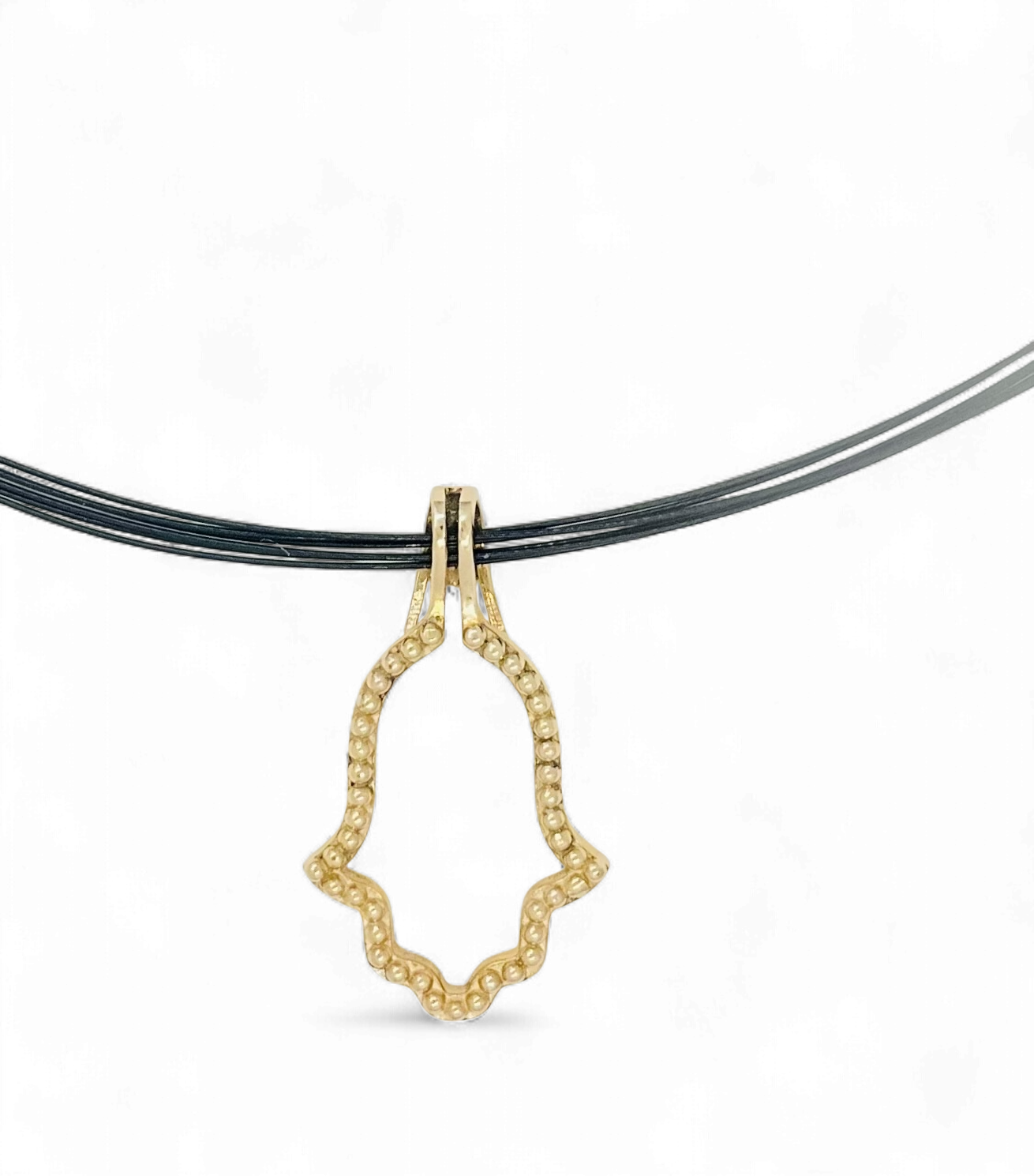 Hamsa Halo Protecting Israel. "Spread over Her a Shelter of Peace". 2 Piece Complete Pendant set, Hamsa and Israel are separate