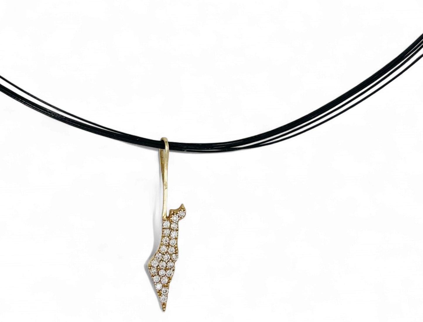 Heart Halo "Spread over Her a Shelter of Peace". 2 Piece Pendant, Halo