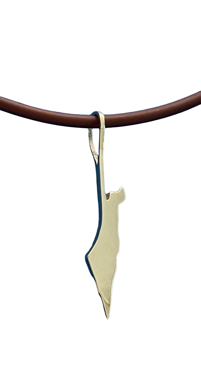 Hamsa Halo Protecting Israel. "Spread over Her a Shelter of Peace". 2 Piece Complete Pendant set, Hamsa and Israel are separate