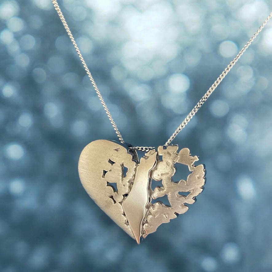 My Heart is In Israel-Lev Israel Heart Pendant