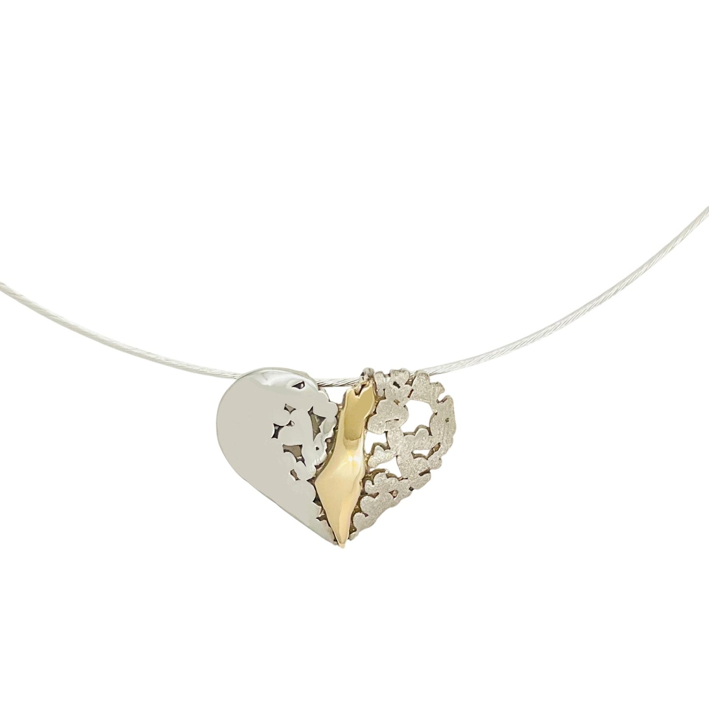 My Heart is In Israel-Lev Israel Heart Pendant