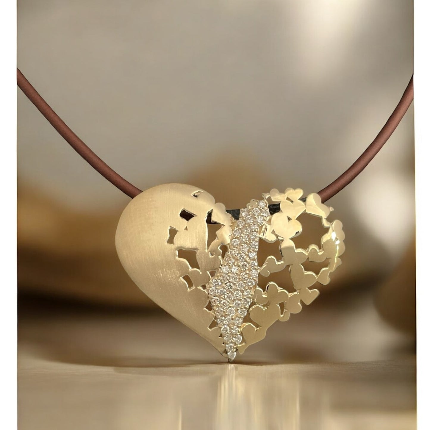 My Heart is In Israel-Lev Israel Heart Pendant