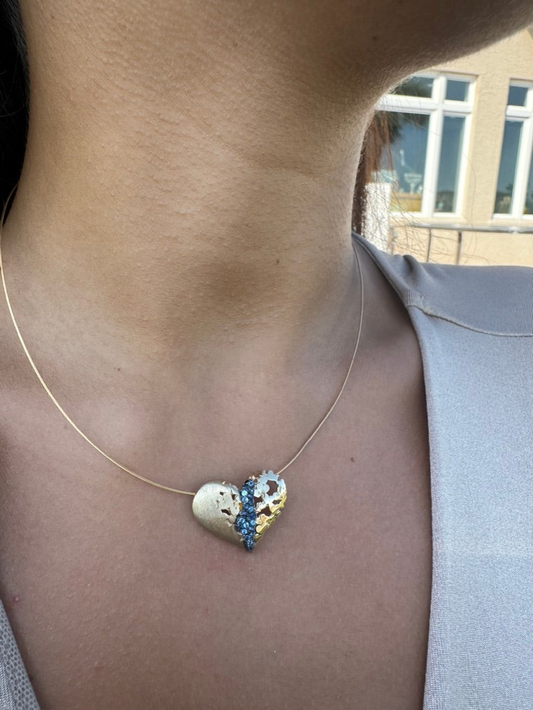 My Heart is In Israel-Lev Israel Heart Pendant