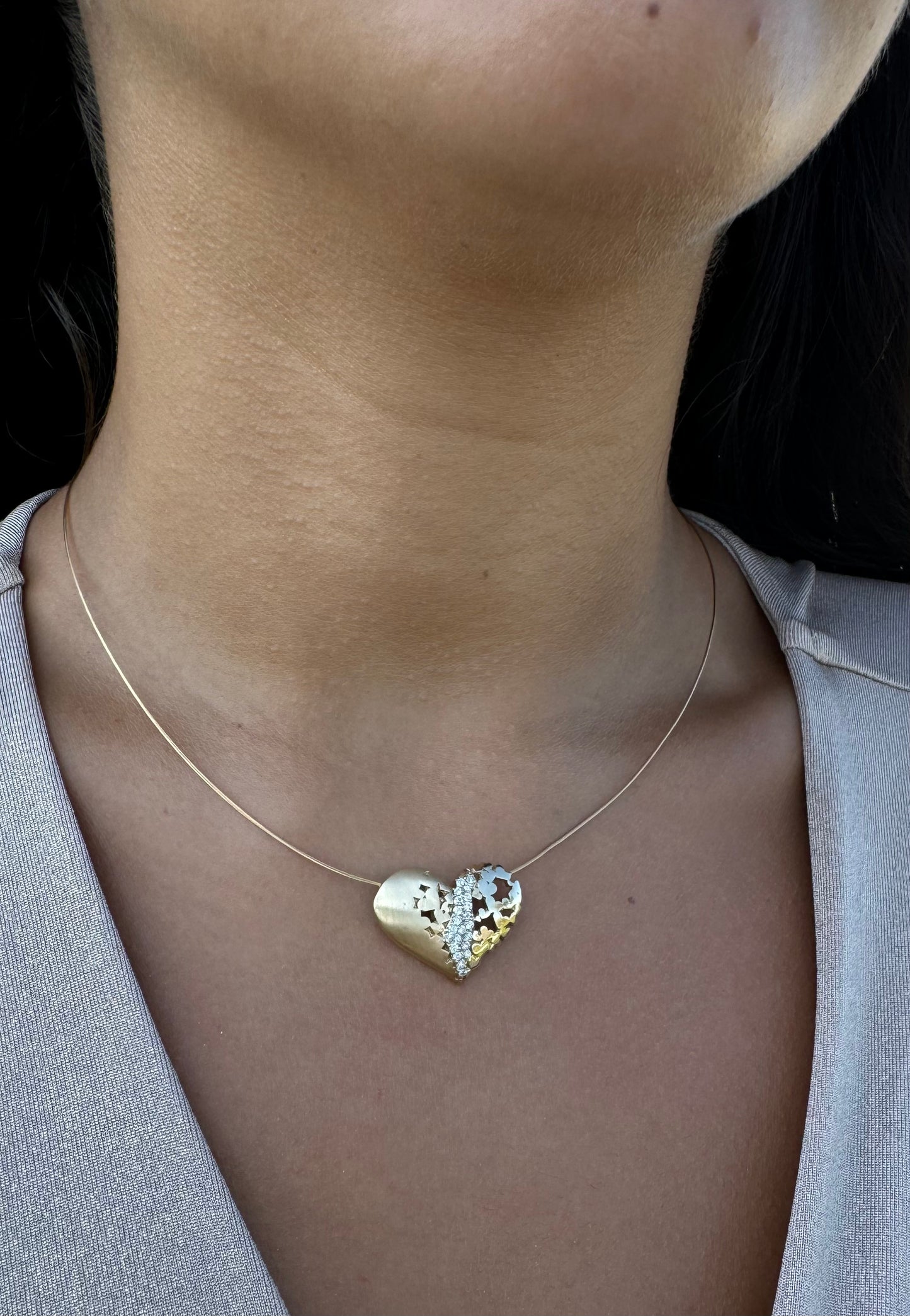 My Heart is In Israel-Lev Israel Heart Pendant