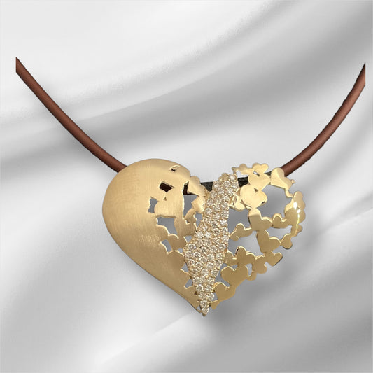 My Heart is In Israel-Lev Israel Heart Pendant