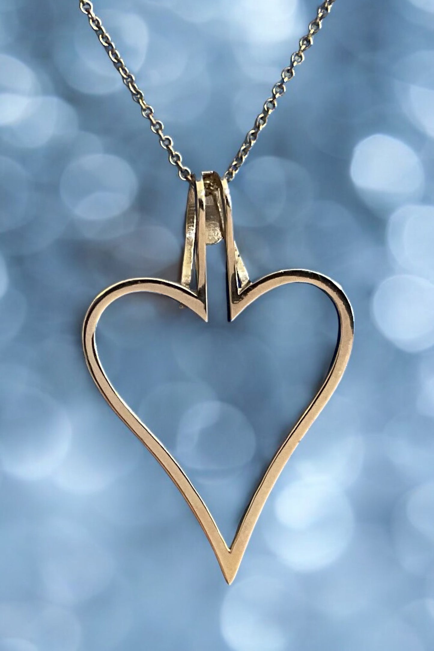 Heart Halo "Spread over Her a Shelter of Peace". 2 Piece Pendant, Halo