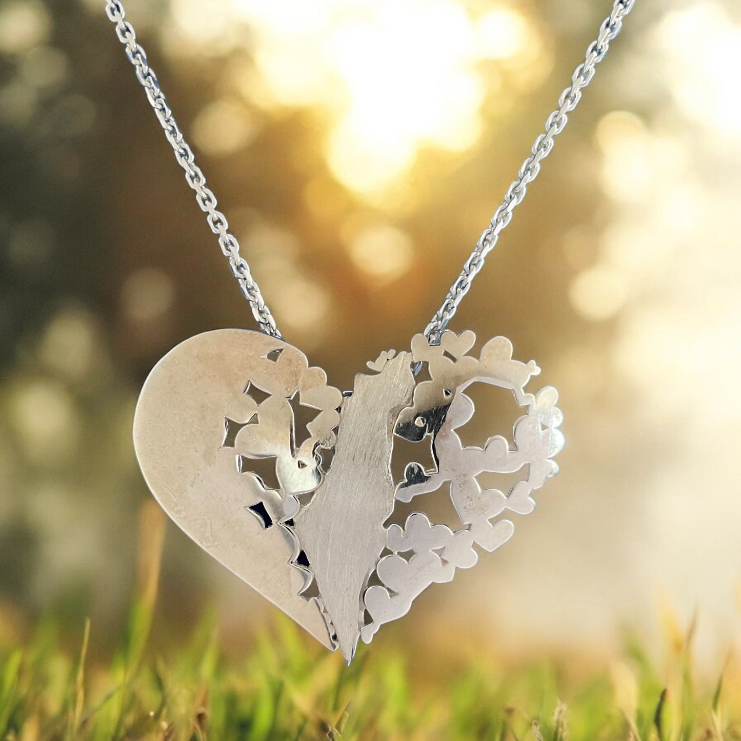 My Heart is In Israel-Lev Israel Heart Pendant