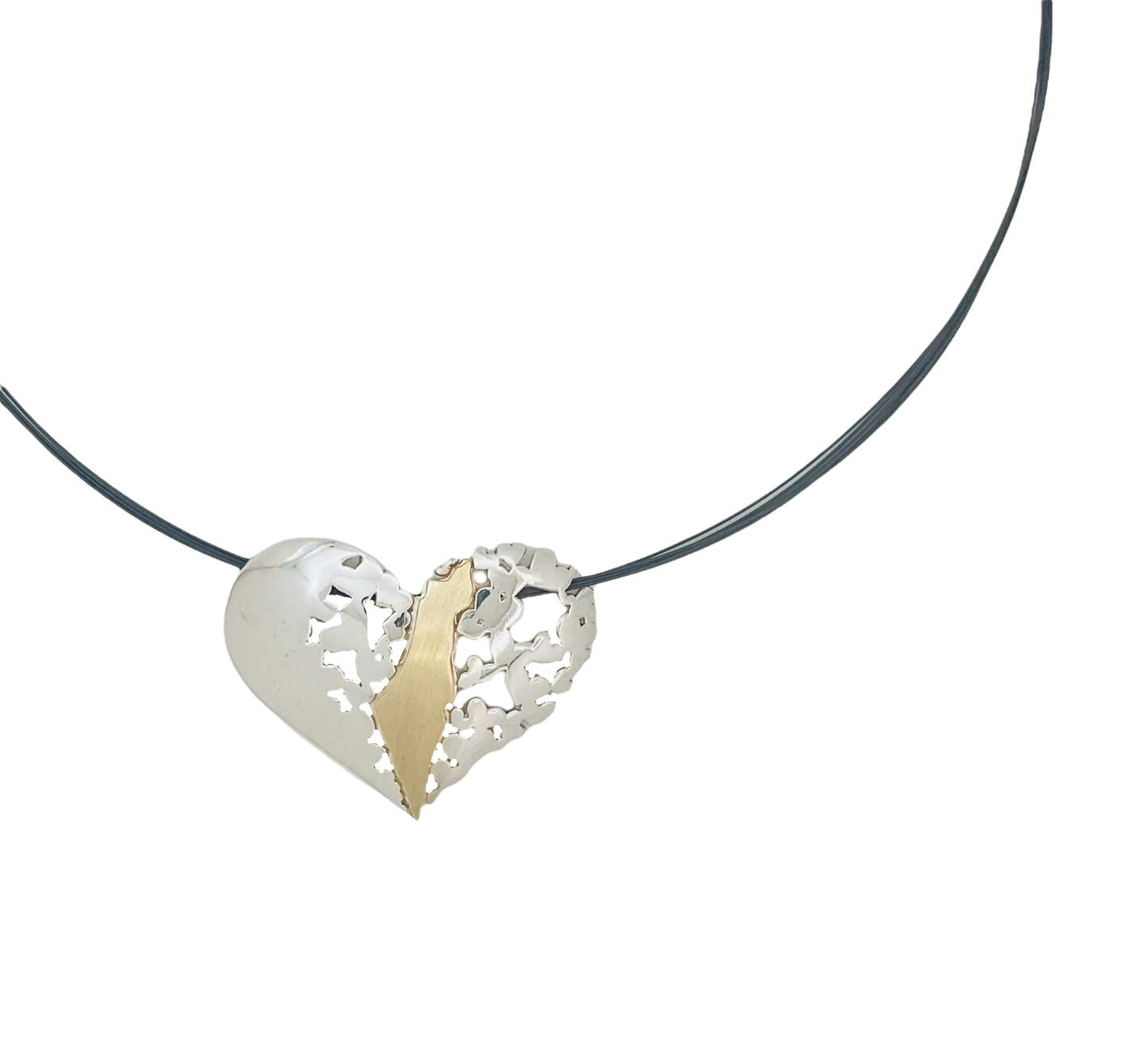 My Heart is In Israel-Lev Israel Heart Pendant